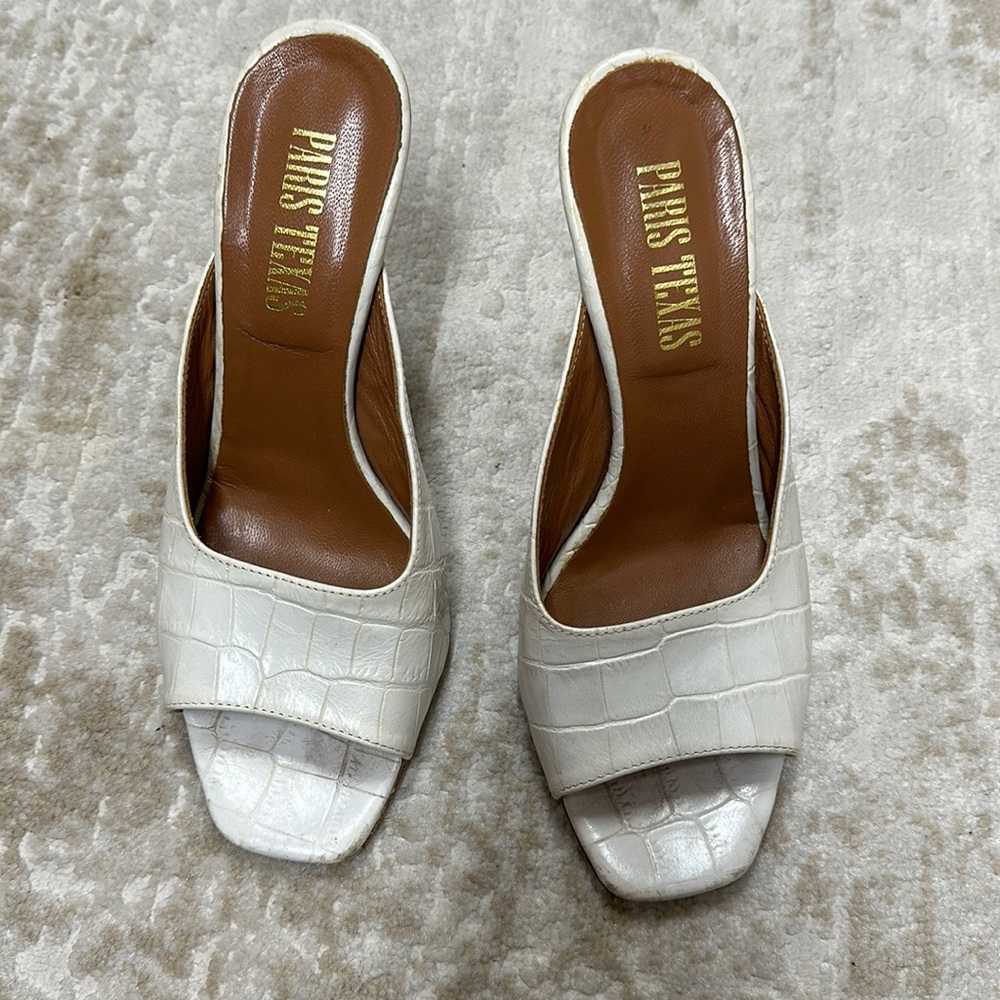 Paris Texas white slip on size 37 (ran small)